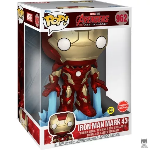 Figurine Funko POP Iron Man Mark 43 (Supersize & Glow in the Dark) (Avengers : L'Ère d'Ultron)