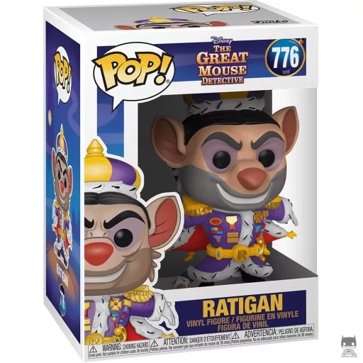 Figurine Funko POP Ratigan (Basil, détective privé)