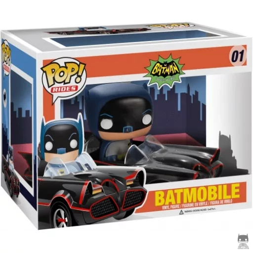 Figurine Funko POP Batman avec Batmobile (Batman : Série TV)