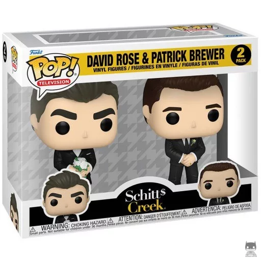 Figurine Funko POP David Rose & Patrick Brewer (Mariage) (Bienvenue à Schitt's Creek)