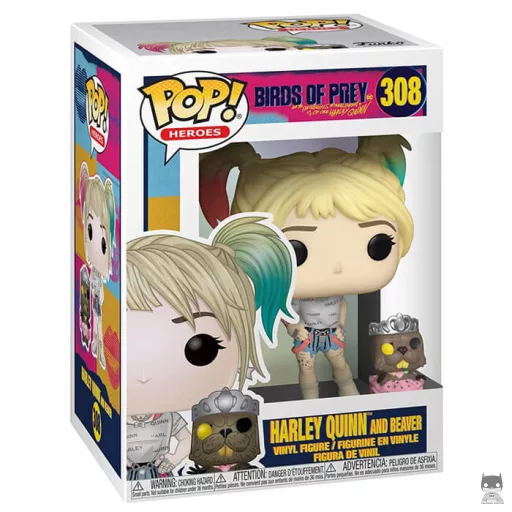 Figurine Funko POP Harley Quinn avec son castor (Birds of Prey)