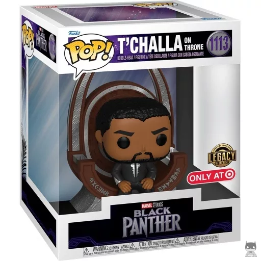 Figurine Funko POP T'Challa sur Trône (Black Panther)