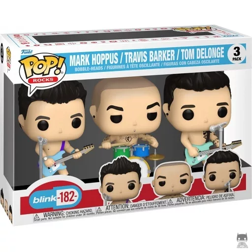 Figurine Funko POP Mark Hoppus , Travis Barker & Tom Delonge (Blink 182)