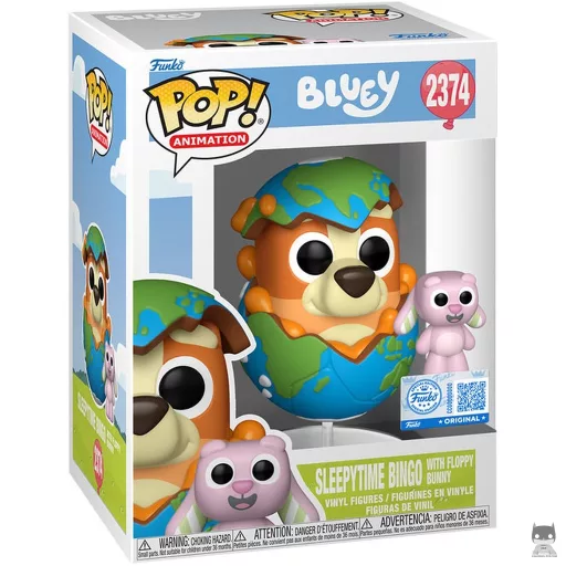 Figurine Funko POP Bingo à l'heure de dormir avec Floppy Lapin (Bluey)