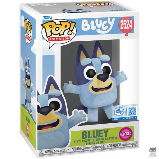 Figurine Funko POP Bluey saute (Flocked) (Bluey)