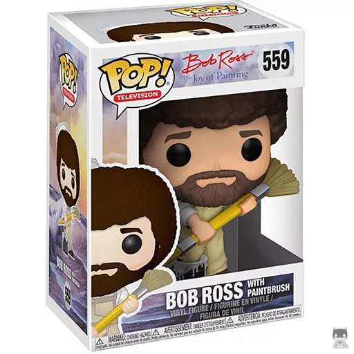 Figurine Funko POP Bob Ross (avec Pinceau) (Bob Ross)