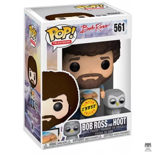 Figurine Funko POP Bob Ross & Hoot (Chase) (Bob Ross)