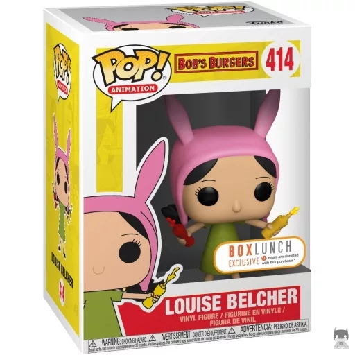Figurine Funko POP Louise Belcher avec Ketchup and Mustard (Bob's Burgers)