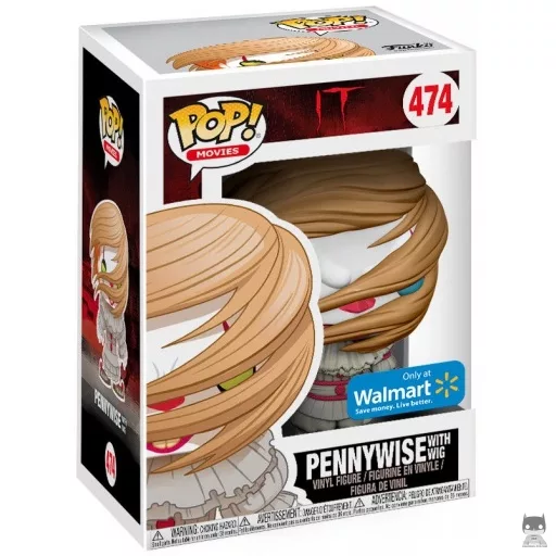 Figurine Funko POP Grippe-Sou avec perruque (Ça)