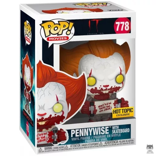 Figurine Funko POP Grippe-Sou avec skate board (Ça : Chapitre deux)