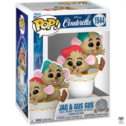 Figurine Funko POP Jaq & Gus dans la Tasse (Cendrillon)