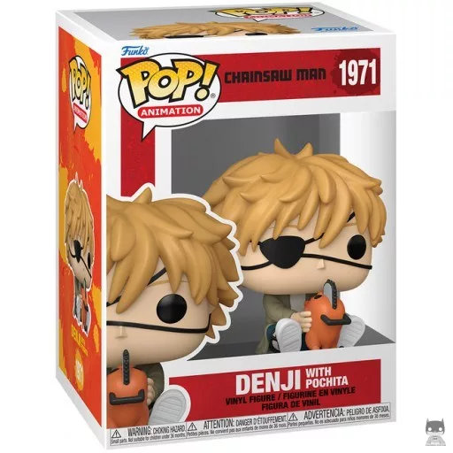 Figurine Funko POP Denji avec Pochita (Chainsaw Man)