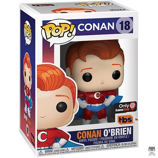 Figurine Funko POP Conan O'Brien en Superhero (Exclusive)