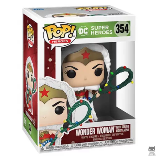 Figurine Funko POP Wonder Woman avec lasso guirlande de Noël (Pop! Vinyl)