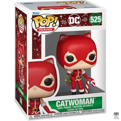 Figurine Funko POP Catwoman avec Canne à Sucre (Noël) (DC Super Heroes)
