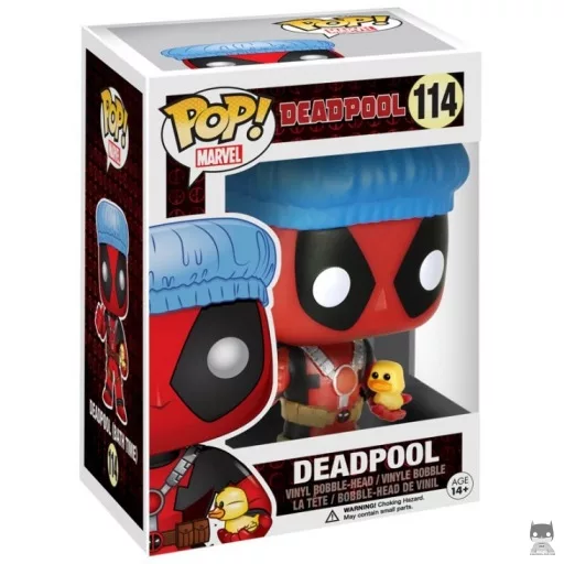 Figurine Funko POP Deadpool avec Bonnet de Bain & Canard (Exclusive)