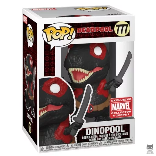 Figurine Funko POP Dinopool (Noir) (Deadpool)