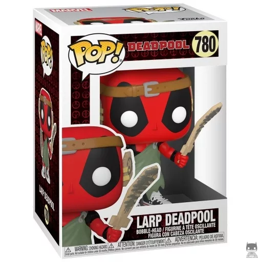 Figurine Funko POP Deadpool Larp (Bobble head)