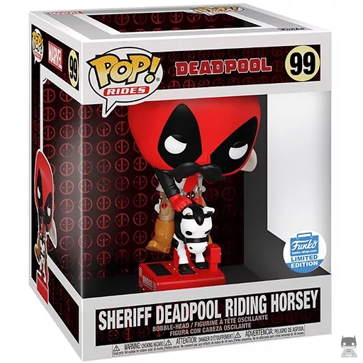 Figurine Funko POP Sheriff Deadpool chevauchant un poney (Exclusive)