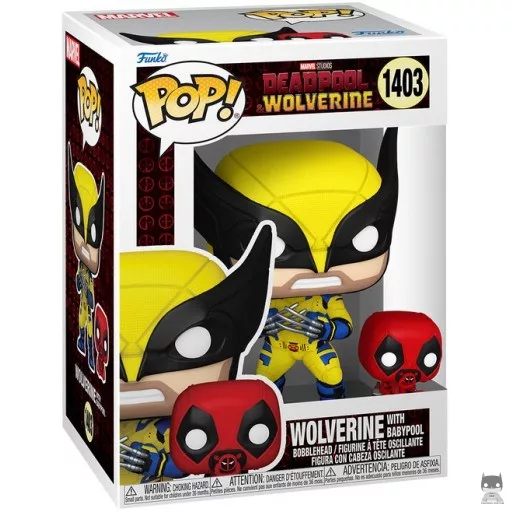Figurine Funko POP Wolverine avec Babypool (Bobble head)
