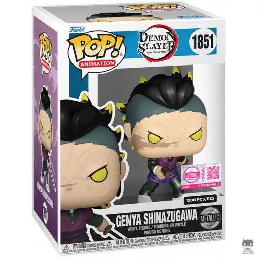 Figurine Funko POP Genya Shinazugawa (Forme Démon) (Metallic) (Demon Slayer)