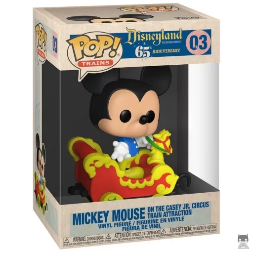 Figurine Funko POP Mickey Mouse dans le train du Cirque Casey Jr. (Disneyland 65ème Anniversaire)