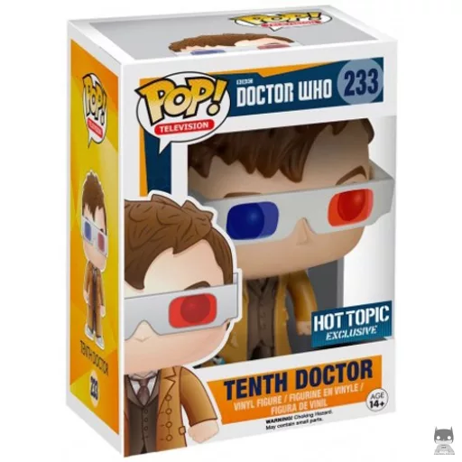 Figurine Funko POP 10ème Docteur (Lunettes 3D) (Exclusive)