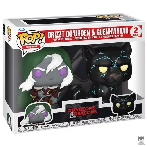 Figurine Funko POP Drizzt Do'Urden & Guenhwyvar (Donjons & Dragons)