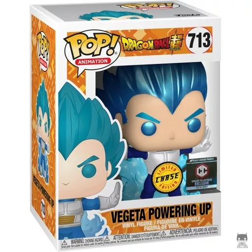 Figurine Funko POP Vegeta Mise sous Tension (Chase & Metallic) (Dragon Ball Super (DBS))