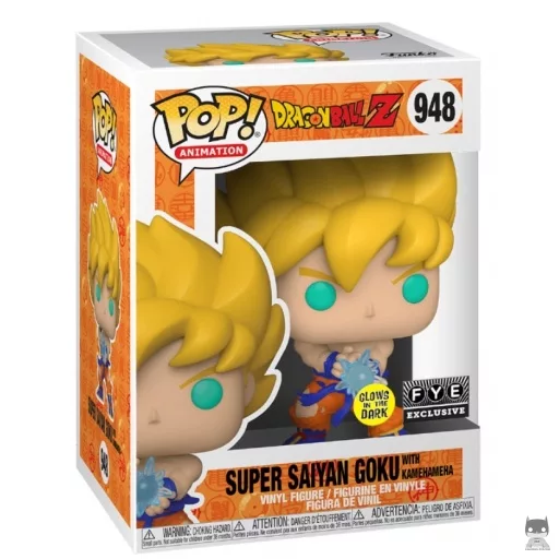 Figurine Funko POP Super Saiyan Goku avec Kamehameha (Glow in the Dark) (Dragon Ball Z (DBZ))