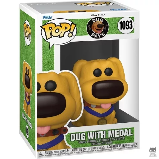 Figurine Funko POP Dug avec Médaille (Dug Days)