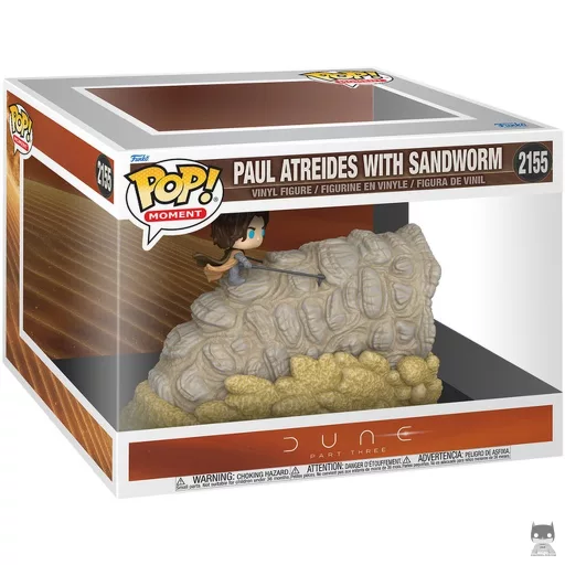 Figurine Funko POP Paul Atréides avec ver des sables (Dune 2020)