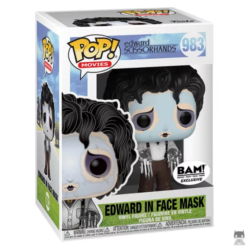 Figurine Funko POP Edward avec le masque beauté (Edward aux mains d'argent)