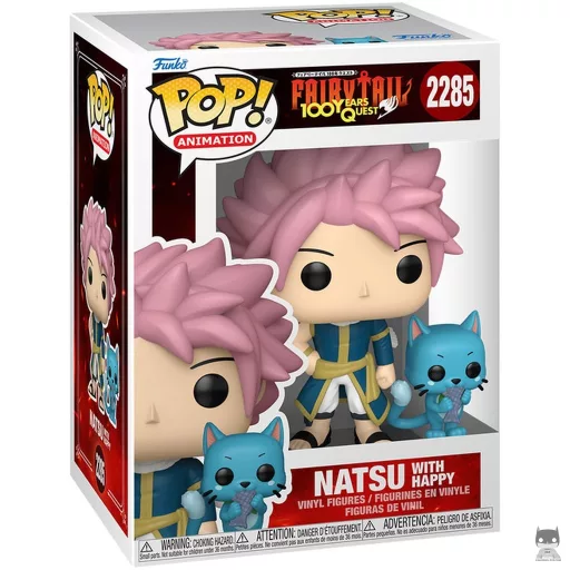 Figurine Funko POP Natsu avec Happy (Natsu Dragneel)