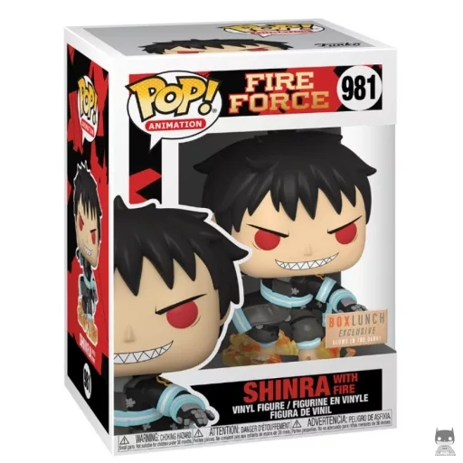 Figurine Funko POP Shinra avec Feu (Glow in the Dark) (Fire Force)