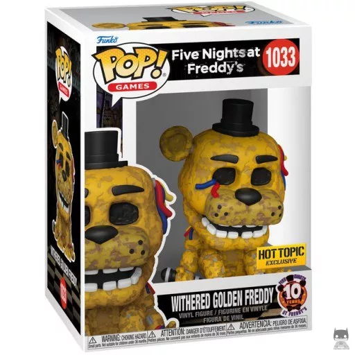 Figurine Funko POP Withered Golden Freddy (10ème Anniversaire) (Five Nights at Freddy's)