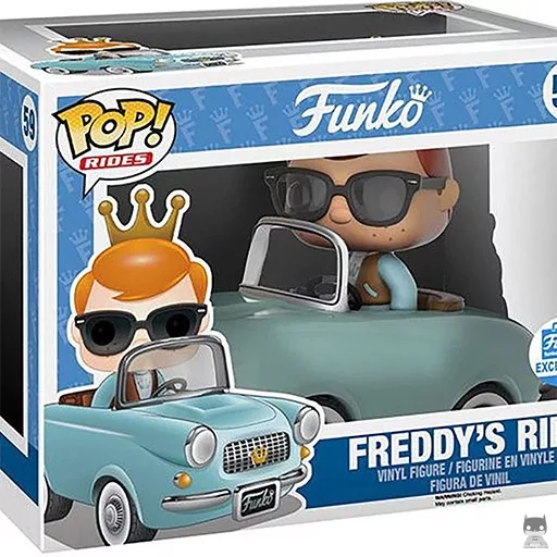 Figurine Funko POP Freddy Funko en voiture (Bleu) (Exclusive)