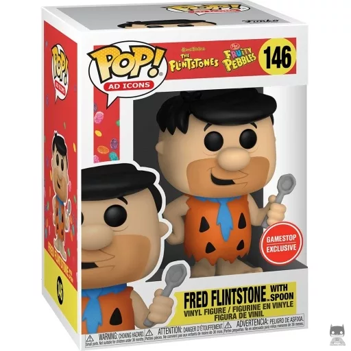 Figurine Funko POP Fred Pierrafeu avec Cuillère (Exclusive)