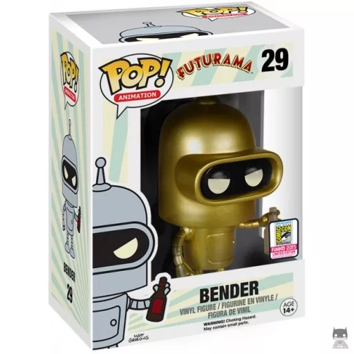 Figurine Funko POP Bender (Doré) (Exclusive)