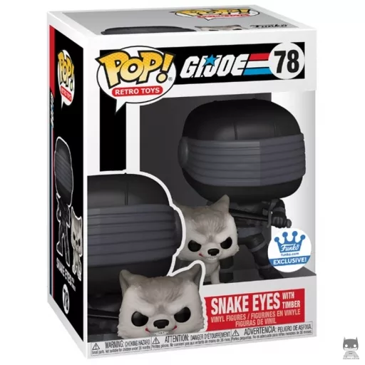 Figurine Funko POP Snake Eyes avec Timber (Exclusive)