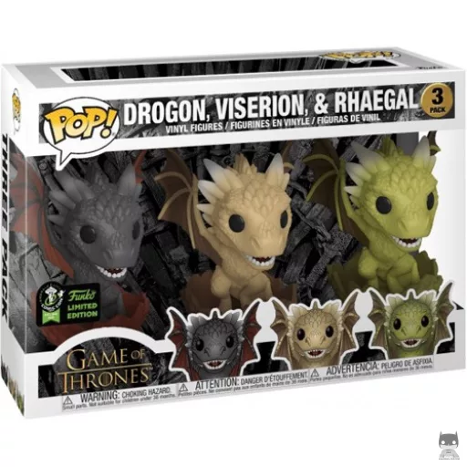 Figurine Funko POP Drogon, Viserion, & Rhaegal (Multipack)