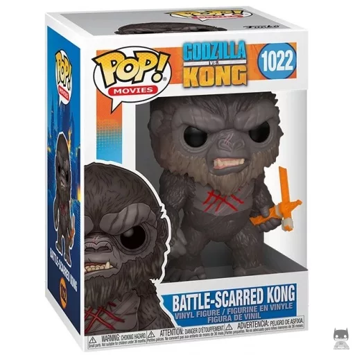 Figurine Funko POP Kong Blessé par la Bataille (Godzilla vs. Kong)