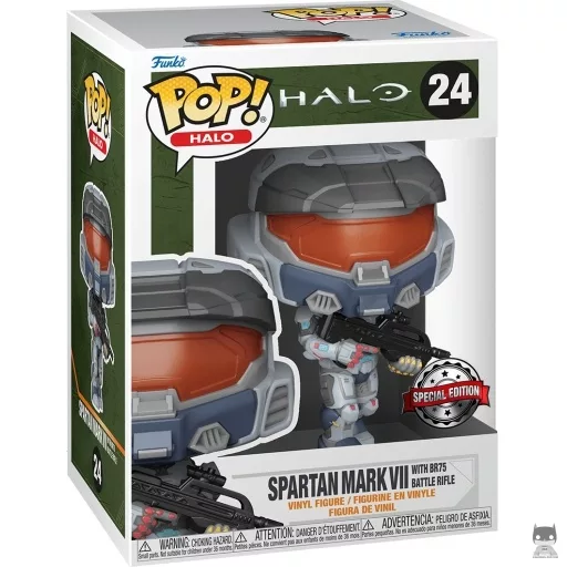 Figurine Funko POP Spartan Mark VII avec BR75 Battle Rifle (Halo)