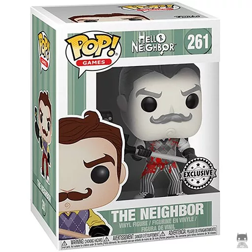 Figurine Funko POP Le Voisin (Noir & Blanc) (Bloody) (Hello Neighbor)