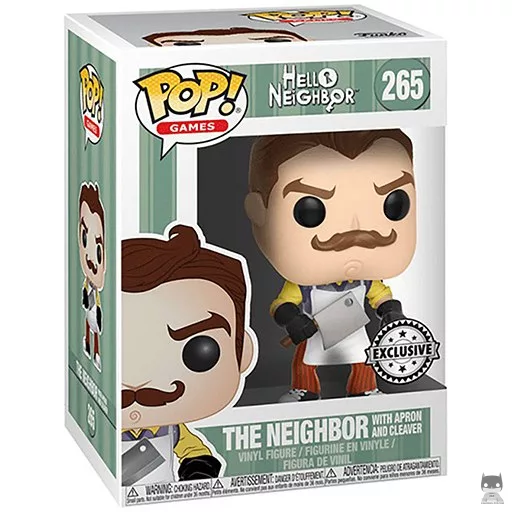 Figurine Funko POP Le Voisin avec tablier et couperet (Hello Neighbor)