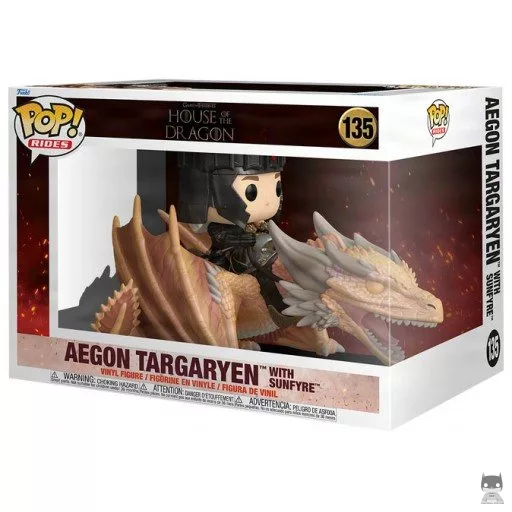 Figurine Funko POP Aegon Targaryen avec Sunfyre (House of the Dragon : Day of the Dragon (Game of Thrones))