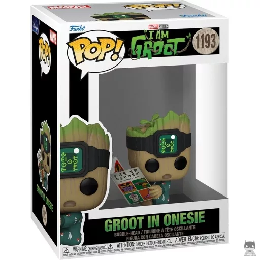 Figurine Funko POP Groot en Grenouillère assis (Bobble head)