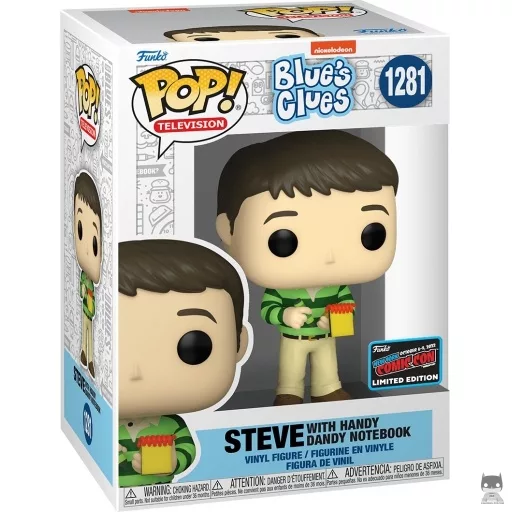 Figurine Funko POP Steve avec le carnet de notes Handy Dandy (Blue's Clues) (Jeu de Bleue)