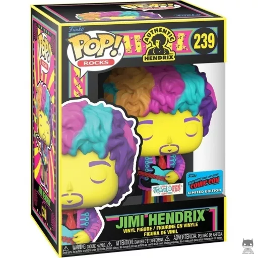 Figurine Funko POP Jimi Hendrix (Blacklight) (Emerald City Comic Con 2021)