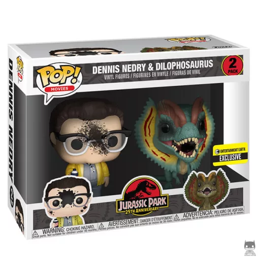 Figurine Funko POP Dennis Nedry & Dilophosaurus (Multipack)